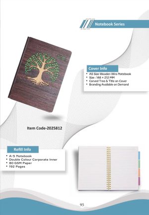 Z-2025812 A5 Wooden Notebook
