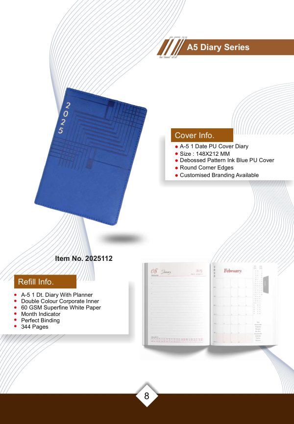 JN-2025112  PU Cover Diary