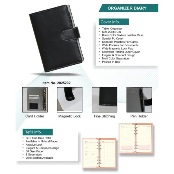 JN-2025202 Office Organizer Diary