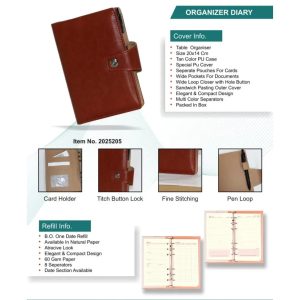 JN-2025205 Office Organizer Diary
