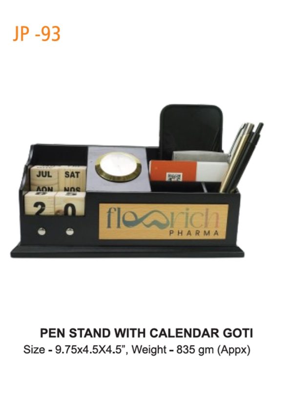 JP-93 Pen Stand with Calendar