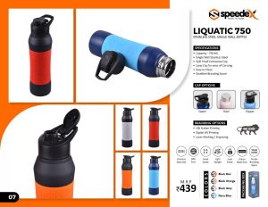 SPDX Liquatic Steel Water Bottle - 750  ML