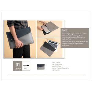 OB-Twix Laptop Sleeve - Premium Faux Leather