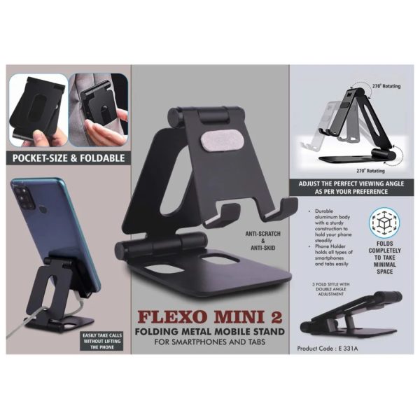 PP-E331A Folding Metal Mobile Stand