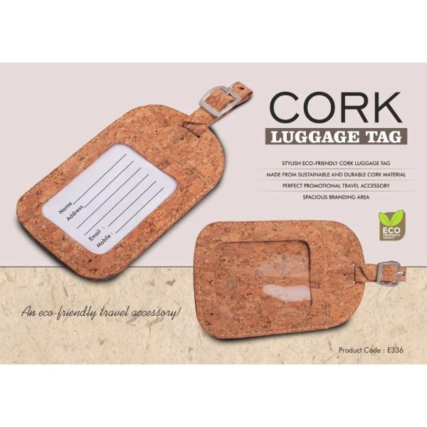 PP-E336 Cork Luggage Tag