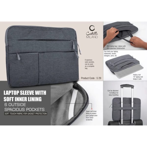 PP-S29 Laptop Sleeve with Soft Inner