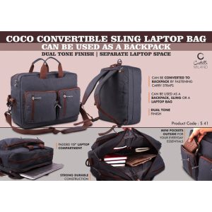 PP-S41 Coco Convertible Sling Laptop Bag