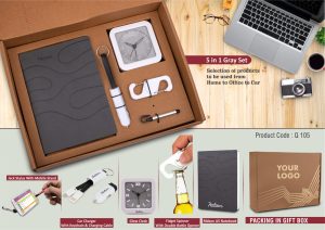 5 in 1 Gray Gift Set - Q105