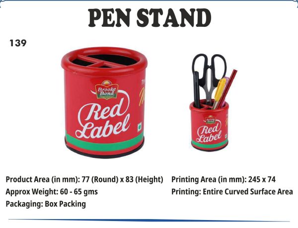 SB-139 Pen Stand - RED LABEL