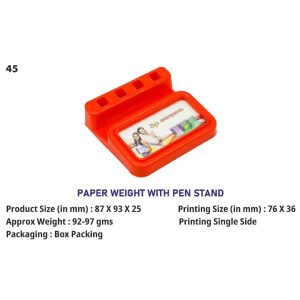 SB-45 Platic Paper Weight