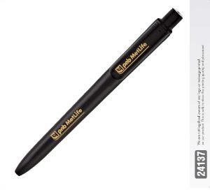 SLT-24137  Cyclone Full Black Ball Pen  -   PNB METLIFE