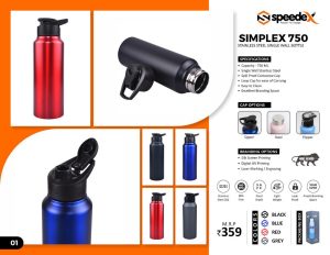 SPDX-Simplex Steel Water Bottle - 750  ML