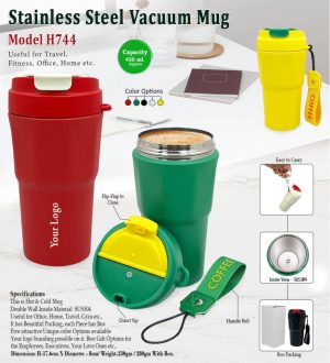 H744 Steel Vacuum Mug