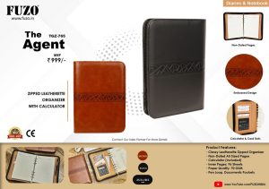 TGZ-765 The Agent Black, Brown Notebook