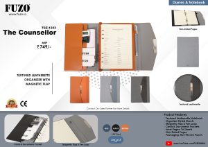 TGZ-1233 The Counsellor Brown, Black, Blue Notebook
