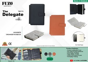 TGZ-774 The Delegat Brown, Black, Grey Notebook
