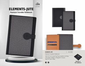 UG-ON64 Eco Hard Bound Notebooks - (Cover made with Recycled Plastic Bottles + Recycled pages) - rPET Notes