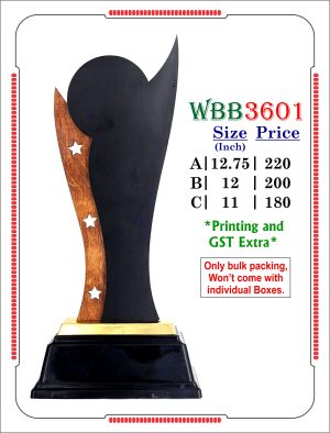 VR-WBB3601 Wooden Trophy