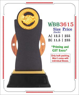 VR-WBB3615 Wooden Trophy