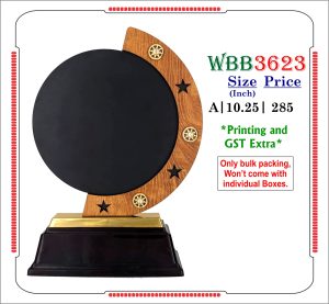 VR-WBB3623 Wooden Trophy
