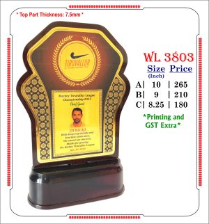 VR-WL 3803 Wooden Trophy