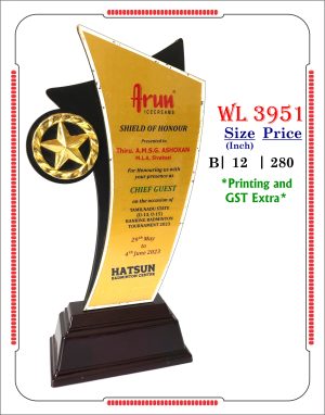 VR-WL 3951 Wooden Trophy