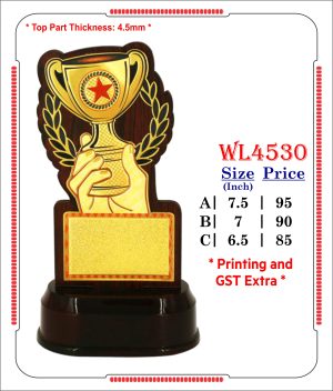 VR-WL 4530 Wooden Trophy