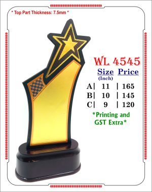 VR-WL 4545 Wooden Trophy