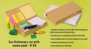 B56 ? Eco Stationary set with memo pads