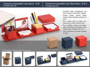 B58 ? Transformer expandable cube: complete desk set