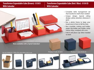 B58CD ? Transformer expandable cube: complete desk set (with calendar)