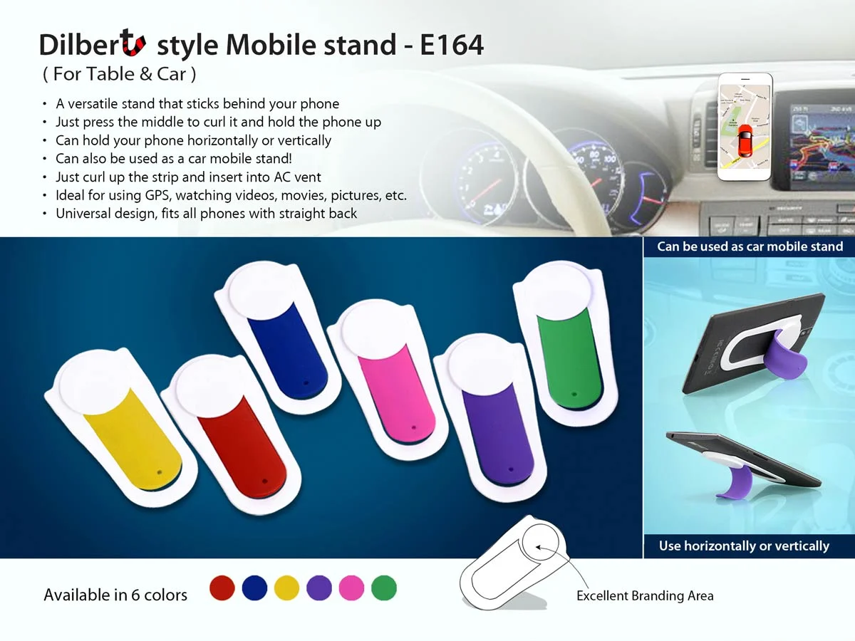 E164 ? Dilbert style Mobile holder | For Table & Car Vent