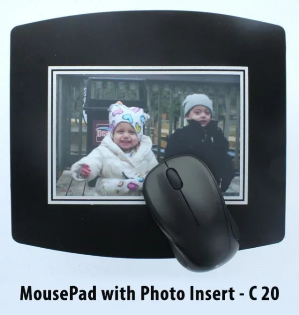 E20 ? Mouse pad with paper insert