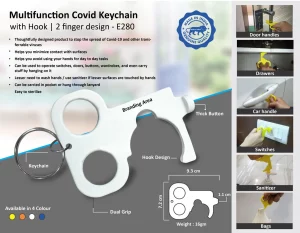 E280 ? Multifunction Covid key | 2 finger design