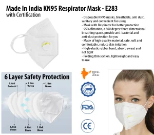 E283 ? Made In India 6 layer KN95 Respirator Mask with Certification