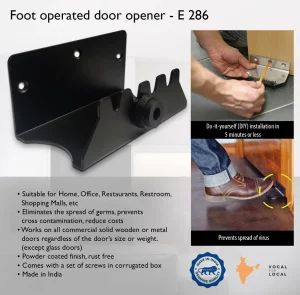 E286 ? Foot operated door opener | Screws Included