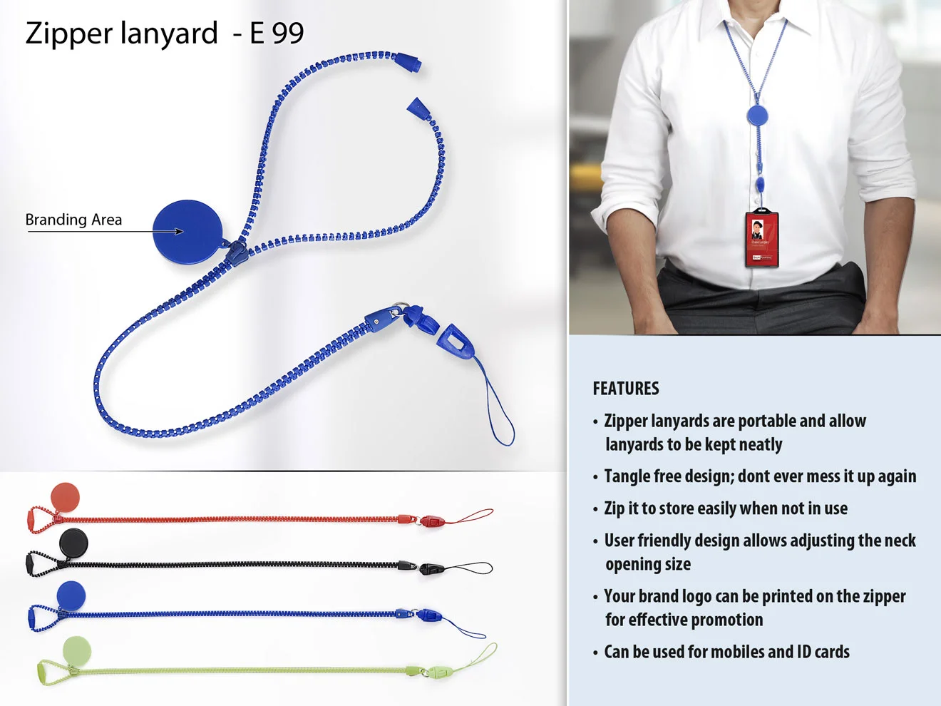 E99 ? Zipper lanyard