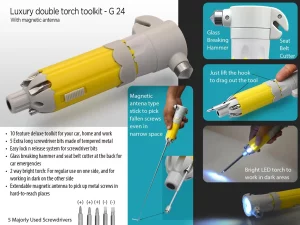 G24 ? Luxury double torch toolkit with magnetic antenna