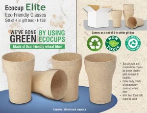 H188  EcoCup Elite: Eco Friendly Glasses