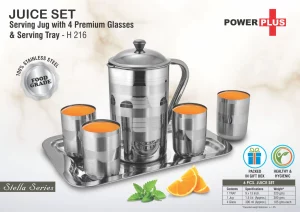 H216  Juice Set: Stainless Steel