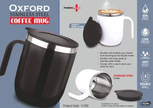 PP-H228  Oxford: Stainless Steel Double wall Coffee Mug