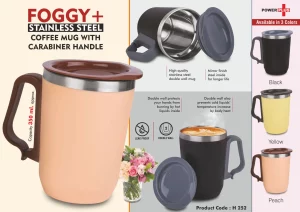 PP-H252  Foggy+ Stainless Steel coffee Mug