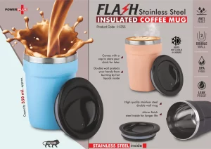 PP-H255  Flash Insulated : Stainless Steel Coffee Mug