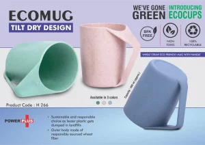 PP-H266  Wheat Straw Eco Friendly Mug