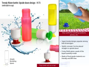 H73 ? Trendy Water bottle (Upside down design)