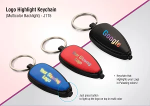 J115  Logo highlight keychain (multicolor backlight)