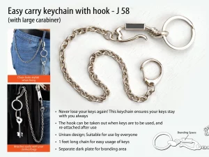 J58 Easy Carry Keychain with Hook
