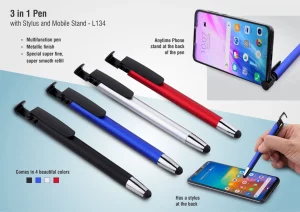 L-134  3 in 1 Pen With Stylus And Mobile Stand