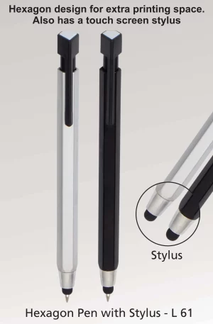 L-61 Hexagon pen with stylus