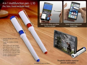 L-93 4 in 1 multifunction pen (Pen, Stylus, Cleaner and Mobile Stand)